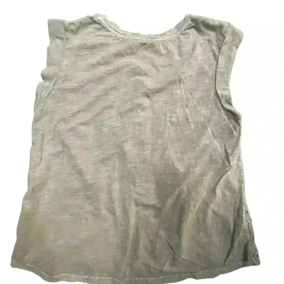 Joie Size XS Tan Tank Top Eyelet Lace Accent - Picture 3 of 3